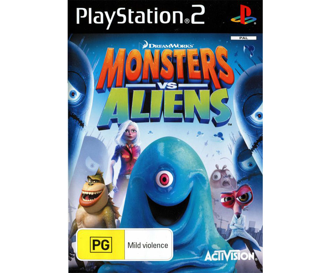 VG000091 Monsters vs Aliens USED PS2 - Image 1
